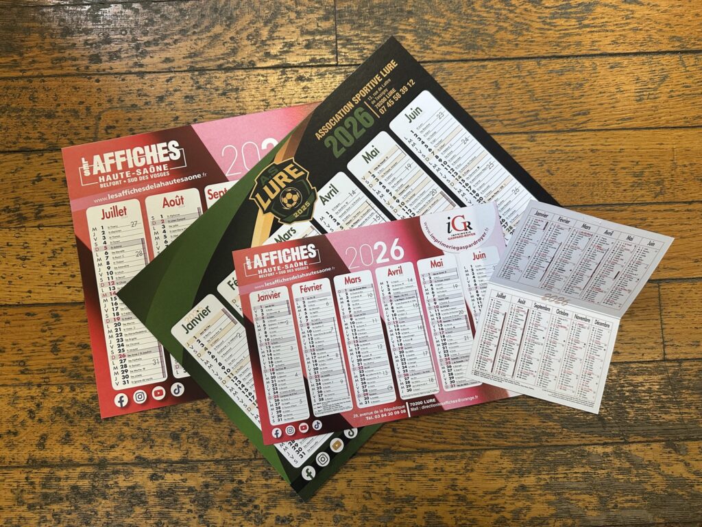 [IGR] Calendriers personnalisés